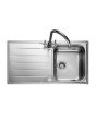 Rangemaster MG9501/ Michigan Stainless Steel Inset Sink 1 Bowl Polished
