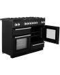 Rangemaster NEX110DFFCB/C Nexus 110cm Dual Fuel Cooker, Charcoal Black