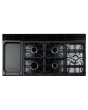 Rangemaster NEX110DFFCB/C Nexus 110cm Dual Fuel Cooker, Charcoal Black