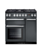 Rangemaster 106120 (NEX90DFFSL/C) NEXUS 90cm Dual Fuel Range Cooker, Slate/Chrome