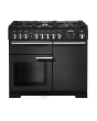 Rangemaster PDL100DFFCB/C PROFESSIONAL DELUXE 100cm Dual Fuel Cooker, Charcoal Bk
