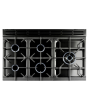 Rangemaster PDL100DFFCB/C PROFESSIONAL DELUXE 100cm Dual Fuel Cooker, Charcoal Bk