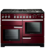 Rangemaster PDL110DFFCY/C PROFESSIONAL DELUXE 110cm Dual Fual Cooker, Cranberry