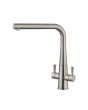 Rangemaster TCO1BF/ Conical Dual Lever Monobloc Tap, Brushed finish