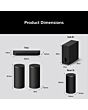 Sony HTA8KIT.CEK BRAVIA 5.1ch - 7.1chBRAVIA Theatre Trio Surround Sound by Dolby Atmos? - Black