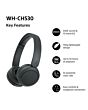 Sony WHCH530B.CE7 Wireless Over ear headphones - Black