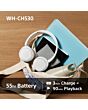 Sony WHCH530W.CE7 Wireless Over Ear Headphones - White