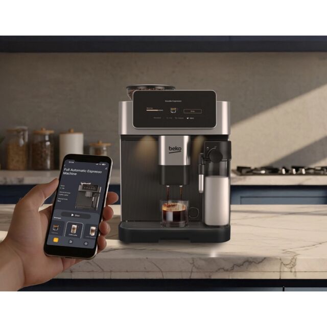 Beko CEG8564X CaffeExperto Series Espresso Machine with Integrated Grinder - Silver