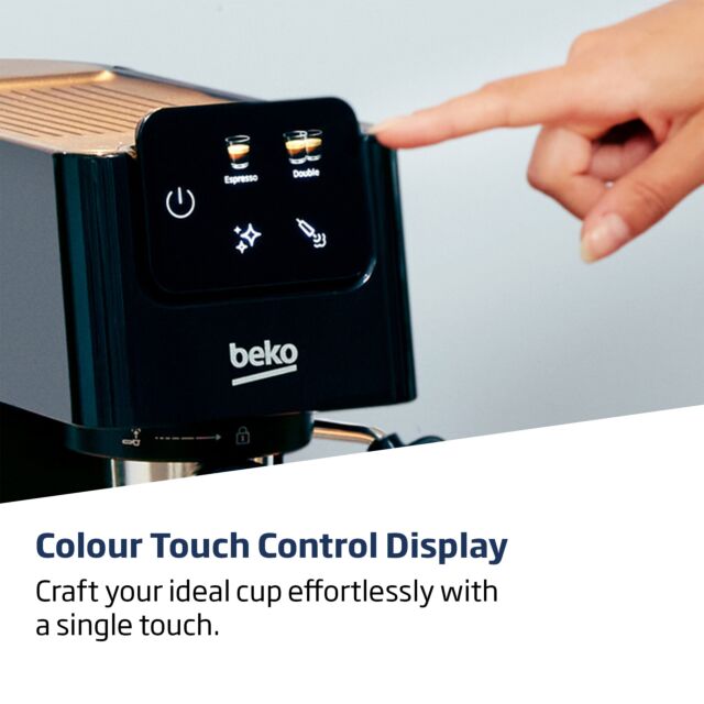 Beko CaffeExperto Manual Espresso with Steam Wand - Black