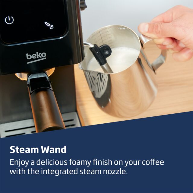 Beko CaffeExperto Manual Espresso with Steam Wand - Black