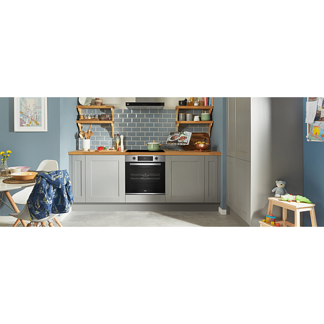 Beko CIFY81X 60cm Single Built In Electric Oven in Stainless Steel