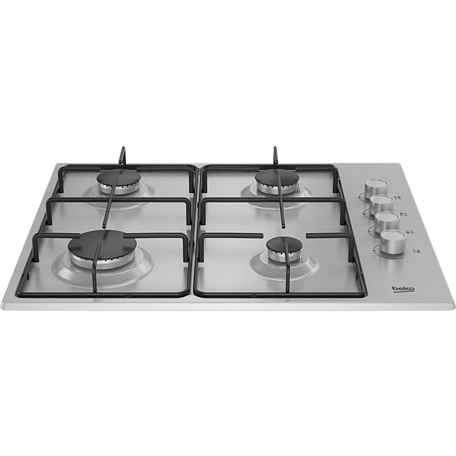 Beko CIHYG21SX 60cm 4 Gas Hob Burner in Stainless Steel