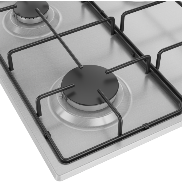 Beko CIHYG21SX 60cm 4 Gas Hob Burner in Stainless Steel