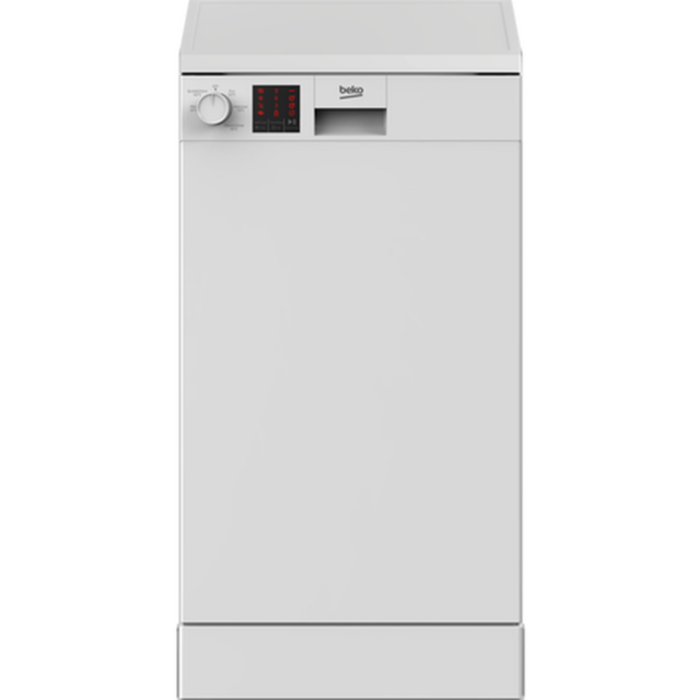 Beko DVS05C20W 45cm Freestanding Dishwasher, 10 Place Settings, White