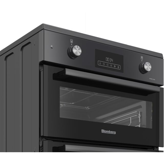 Blomberg HIRN651N 60cm Double Oven Electric Cooker with Induction Hob - Anthracite
