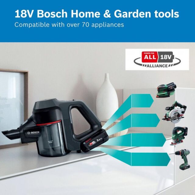 Bosch BCS711GB Unlimited 7 Cordless Cleaner, 40 Minute Runtime