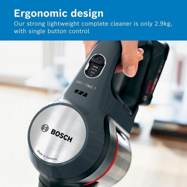 Bosch BCS711GB Unlimited 7 Cordless Cleaner, 40 Minute Runtime