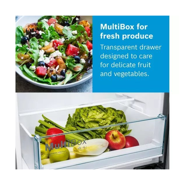Bosch KGN34NLEAG 60cm 50/50 No Frost Fridge Freezer - Silver