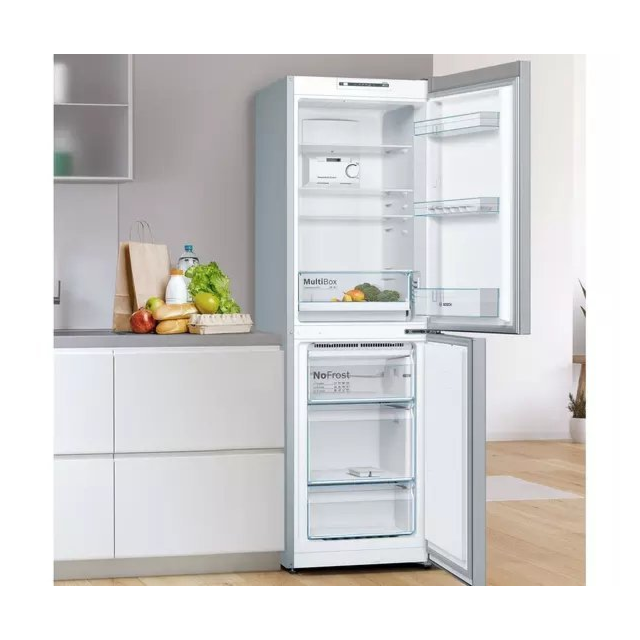 Bosch KGN34NLEAG 60cm 50/50 No Frost Fridge Freezer - Silver