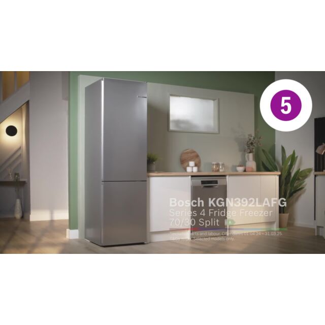 Bosch KGN392LAFG Freestanding Fridge Freezer