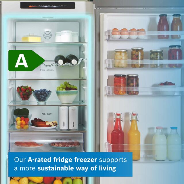 Bosch KGN392LAFG Freestanding Fridge Freezer