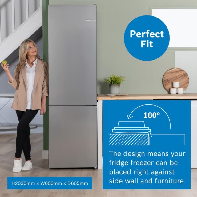 Bosch KGN392LAFG Freestanding Fridge Freezer