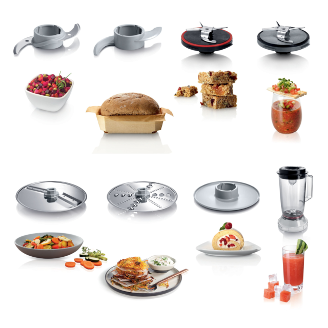 Bosch MCM3501MGB 800W MultiTalent 3 Food processor, Brushed stainless