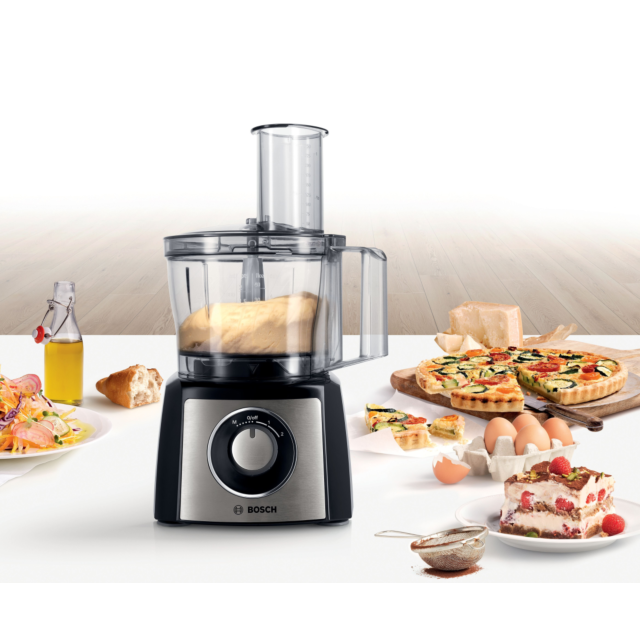 Bosch MCM3501MGB 800W MultiTalent 3 Food processor, Brushed stainless