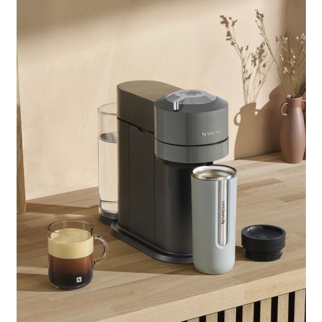 Delonghi ENV120.GYAE Nespresso Vertuo Next Capsule Coffee Machine with Aeroccino Milk Frother, Grey