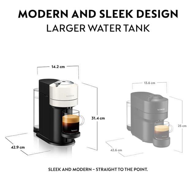 Delonghi ENV120.W Nespresso Vertuo Next Capsule Coffee Machine, White