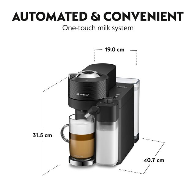 Delonghi ENV300.B Nespresso Vertuo Lattissima Coffee Machine, Black