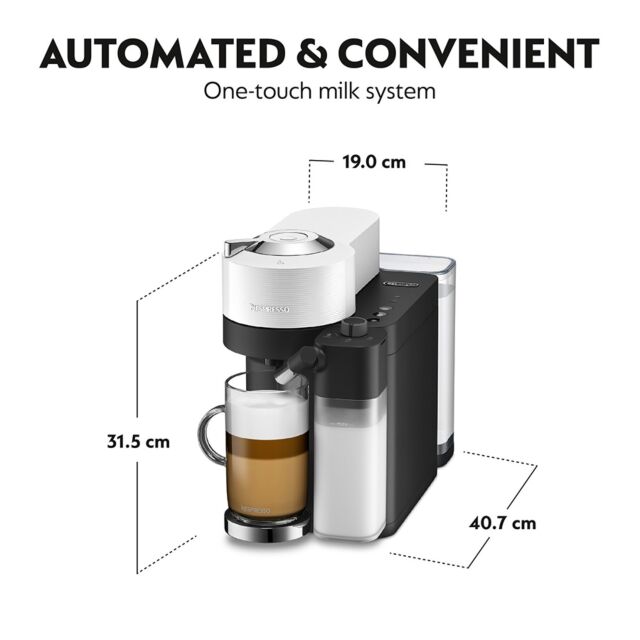 Delonghi ENV300.W Nespresso Vertuo Lattissima Coffee Machine, White