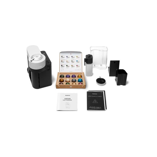 Delonghi ENV300.W Nespresso Vertuo Lattissima Coffee Machine, White