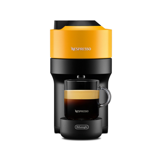 Delonghi ENV90.Y Nespresso Vertuo Pop Capsule Coffee Machine, Yellow