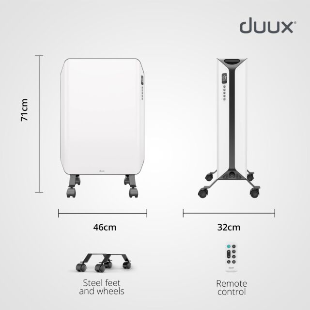 Duux DXOH10UK Edge Oil Filled Radiator 1500W