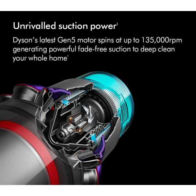 Dyson GEN5DETECT-2023 Cordless Stick Vacuum Cleaner - 70 Minutes Run Time - Purple