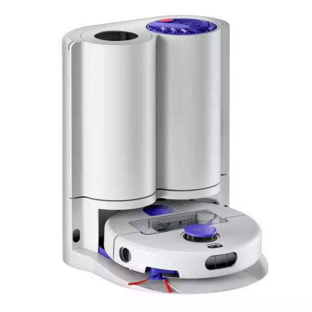 Dyson R2NUROVIW+D R2 Nurovi Wash+Dry Robot Vacuum Cleaner - Silver & Vinca Blue