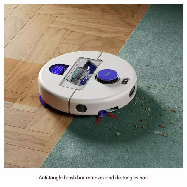 Dyson R2NUROVIW+D R2 Nurovi Wash+Dry Robot Vacuum Cleaner - Silver & Vinca Blue