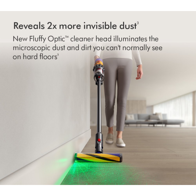Dyson V12-2023 Cordless Stick Vacuum - 60 Minutes Run Time - Nickel