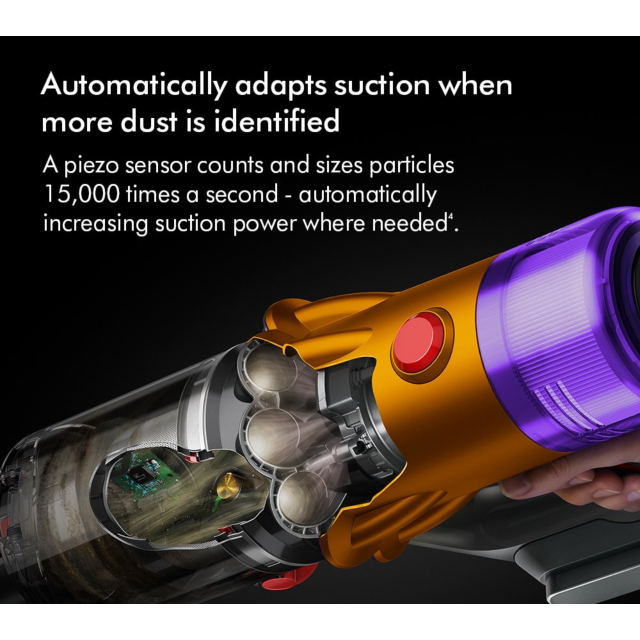 Dyson V12-2023 Cordless Stick Vacuum - 60 Minutes Run Time - Nickel