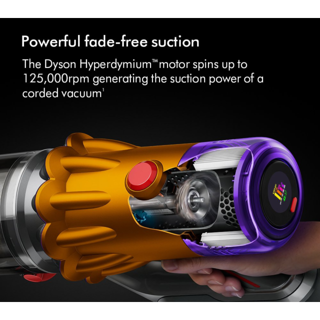 Dyson V12-2023 Cordless Stick Vacuum - 60 Minutes Run Time - Nickel
