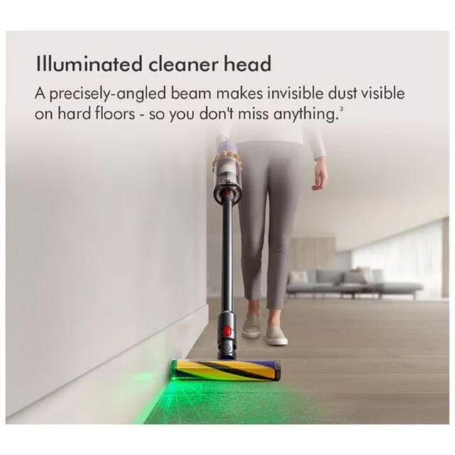 Dyson V15DETABSOLUTE Dyson V15 Detect Absolute vacuum - 60 Minutes Run Time - Yellow/Nickel