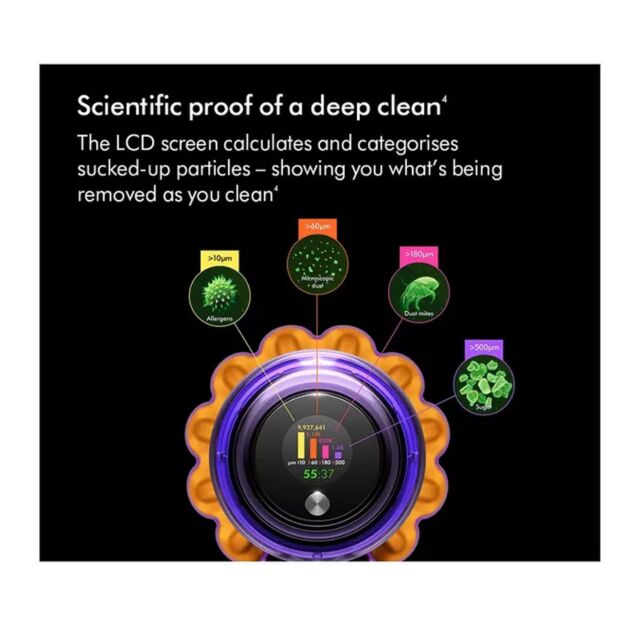 Dyson V1DETECTSUB V15 Detect Submarine Wet and Dry Vacuum - 60 Minutes Run Time