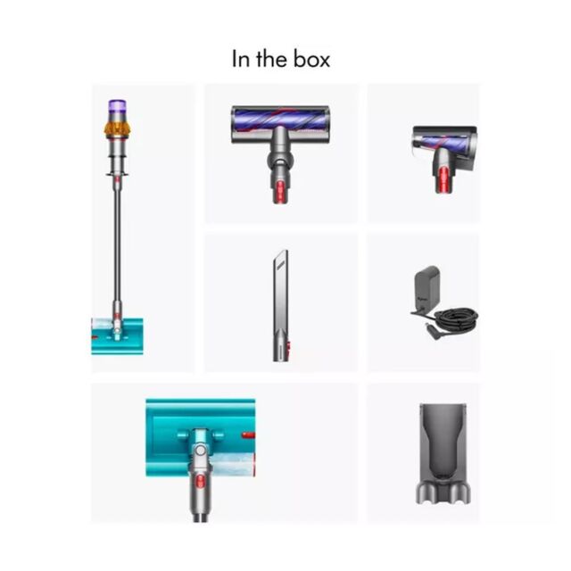 Dyson V1DETECTSUB V15 Detect Submarine Wet and Dry Vacuum - 60 Minutes Run Time