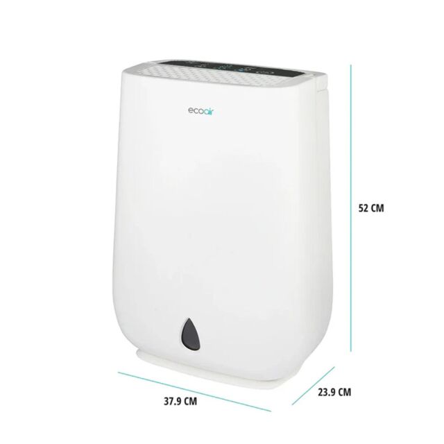 Ecoair DD3 CLASSIC MK3 Desiccant Dehumidifier 11L/Day Digital Hygrometer