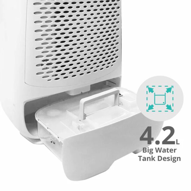 Ecoair DD3 CLASSIC MK3 Desiccant Dehumidifier 11L/Day Digital Hygrometer
