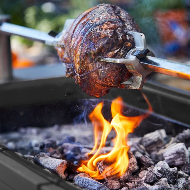 Everdure HBCE2BGB HUB Electronic Ignition Charcoal BBQ - Matte Black