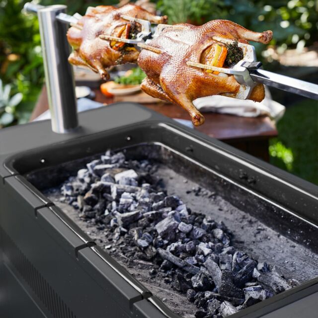 Everdure HBCE2BGB HUB Electronic Ignition Charcoal BBQ - Matte Black