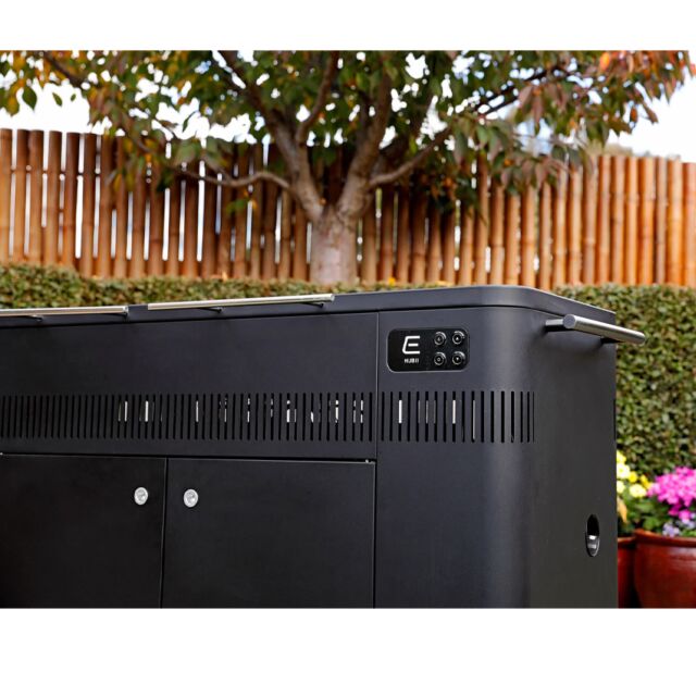 Everdure HBCE3BGB HUB II Electronic Ignition Charcoal BBQ - Matte Black