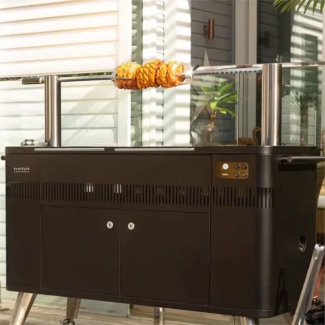 Everdure HBCE3BGB HUB II Electronic Ignition Charcoal BBQ - Matte Black